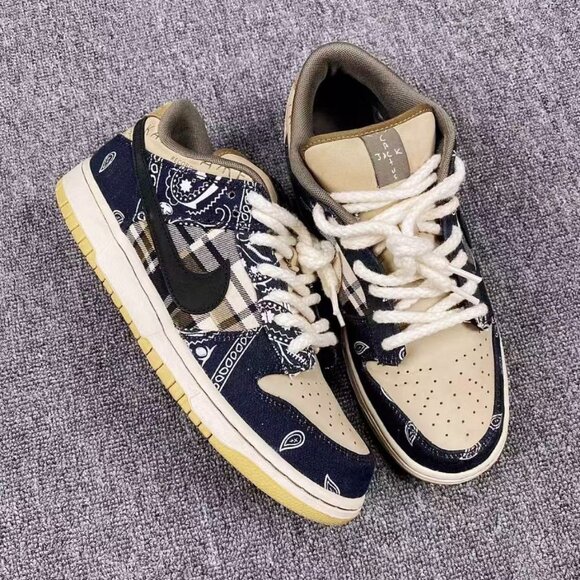 Nike Shoes - Nike Dunk Travis Scott low’s paisley- Black and Tan